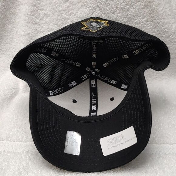 New Era Blue 39THIRTY Pittsburgh Penguins Scuba Stretchfit Hat - New - Picture 6 of 8